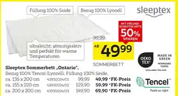 XXXLutz Sleeptex sommerbett „ontario“ ca. 135 x 200 cm Angebot