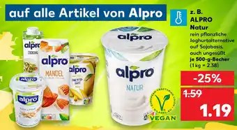 Kaufland z. B. Alpro Natur je 500-g-Becher Angebot