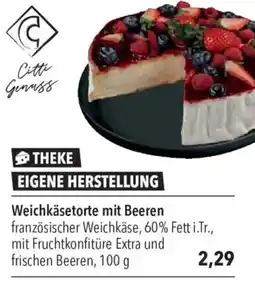 CITTI Markt Weichkäsetorte mit Beeren Angebot