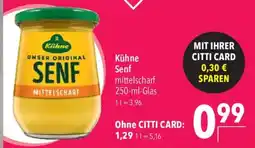 CITTI Markt Kühne Senf Angebot