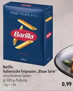 CITTI Markt Barilla Italienische Teigwaren „Blaue Serie" Angebot