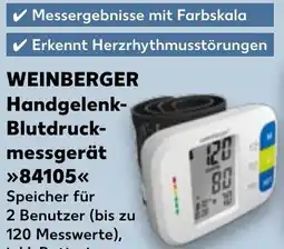 Kaufland WEINBERGER Handgelenk Blutdruckmessgerät 84105 Angebot