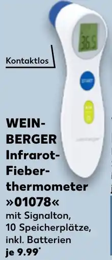 Kaufland WEINBERGER Infrarot Fieberthermometer 01078 Angebot