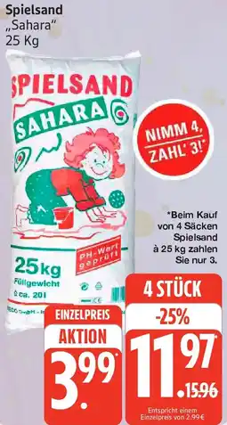 Edeka Spielsand ,,Sahara" Angebot