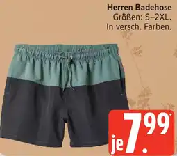 Edeka Herren Badehose Angebot