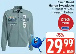 Edeka Camp David Herren Sweatjacke Angebot