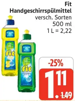 Edeka Fit Handgeschirrspülmittel Angebot