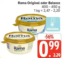 Edeka Rama Original oder Balance Angebot