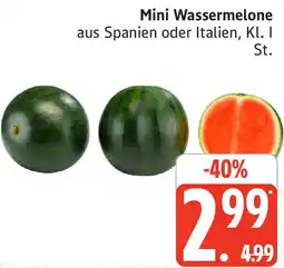 Edeka Mini Wassermelone Angebot