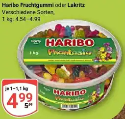 Globus Haribo Fruchtgummi oder Lakritz Angebot