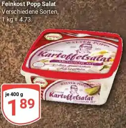Globus Feinkost Popp Salat Angebot