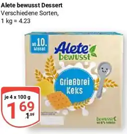 Globus Alete bewusst Dessert Angebot