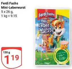 Globus Ferdi Fuchs Mini-Leberwurst Angebot