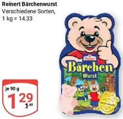 Globus Reinert Bärchenwurst Angebot