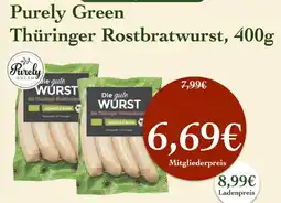 LPG Biomarkt Purely Green Thüringer Rostbratwurst Angebot
