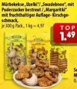 Mix Markt Mürbekekse ,,Uzelki"/,Swadebnoe", mit Puderzucker bestreut Angebot