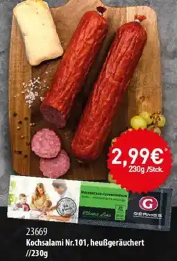 Mix Markt GERMES Kochsalami Nr.101, heußgeräuchert Angebot