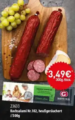Mix Markt GERMES Kochsalami Nr.102, heußgeräuchert Angebot