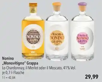 CITTI Markt Nonino ,,Monovitigno" Grappa Angebot