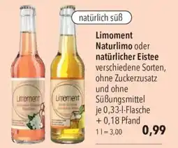 CITTI Markt Limoment Naturlimo oder natürlicher Eistee Angebot
