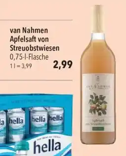 CITTI Markt van Nahmen Apfelsaft von Streuobstwiesen Angebot