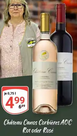Globus Château Canos Corbières AOC Rot oder Rosé Angebot