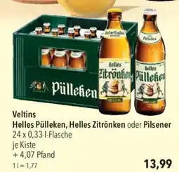 CITTI Markt Veltins Helles Pülleken, Helles Zitrönken oder Pilsener Angebot