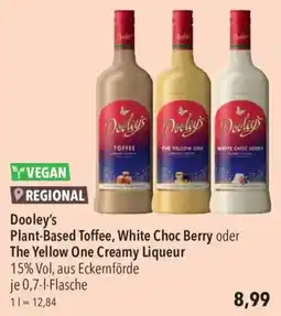 CITTI Markt Dooley's Plant-Based Toffee, White Choc Berry oder The Yellow One Creamy Liqueur Angebot