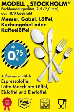 TEDi Messer, Gabel, Löffel, Kuchengabel oder Kaffeelöffel Angebot