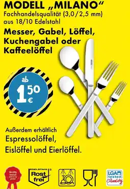 TEDi Messer, Gabel, Löffel, Kuchengabel oder Kaffeelöffel Angebot