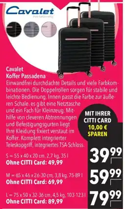 CITTI Markt Cavalet Koffer Passadena Angebot