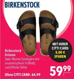 CITTI Markt Birkenstock Arizona Angebot