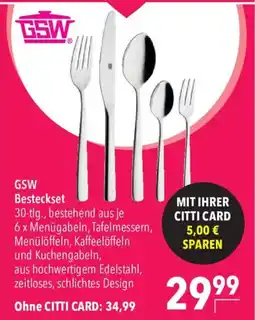CITTI Markt GSW Besteckset Angebot