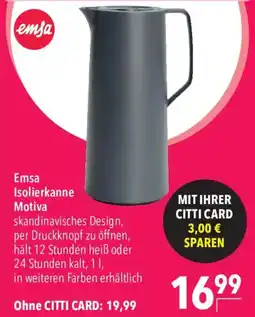 CITTI Markt Emsa Isolierkanne Motiva Angebot