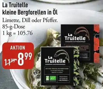 La Truitelle kleine Bergforellen in Öl