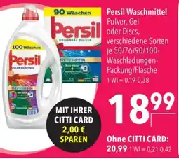 CITTI Markt Persil Waschmittel Pulver, Gel oder Discs Angebot