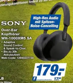Expert SONY Over-Ear Kopfhörer WH-1000XM5 SA Angebot
