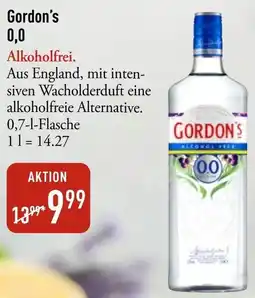 Galeria Markthalle Gordon's 0,0 Angebot