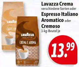 Nah & Frisch Lavazza Crema, Espresso Italiano Aromatico oder Cremoso Angebot