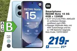Expert Xiaomi Smartphone REDMI Note 15 5G 6GB + 128GB Angebot