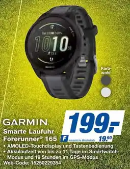 Expert GARMIN Smarte Laufuhr Forerunner 165 Angebot