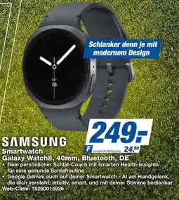 Expert SAMSUNG Smartwatch Galaxy Watch8, 40mm, Bluetooth, DE Angebot