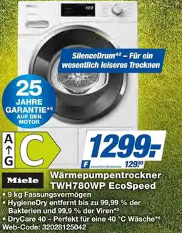 Expert Miele Wärmepumpentrockner TWH780WP EcoSpeed Angebot