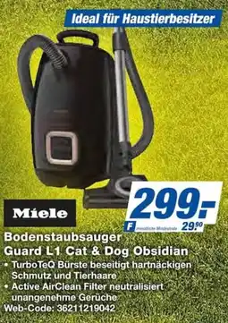 Expert Miele Bodenstaubsauger Guard L1 Cat & Dog Obsidian Angebot