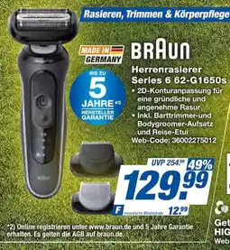 Expert BRAUN Herrenrasierer Series 6 62-G1650s Angebot