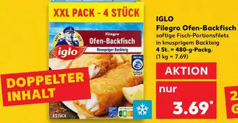 Kaufland IGLO Filegro Ofen-Backfisch 4 St. = 480-g-Packg. Angebot