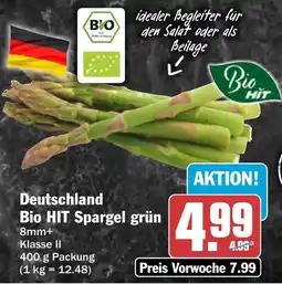 HIT Deutschland Bio HIT Spargel grün Angebot