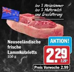 HIT Neuseeländische frische Lammkoteletts Angebot