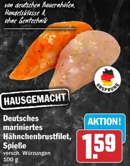 HIT Deutsches mariniertes Hähnchenbrustfilet, Spieße Angebot