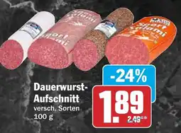 HIT Dauerwurst Aufschnitt Angebot